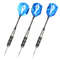 Professional Tungsten Steel Tip Darts Set, 3pcs Steel Shafts and Flights for Sports