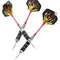 Professional Tungsten Steel Tip Darts Set, 3pcs Steel Shafts and Flights for Sports