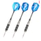 Professional Tungsten Steel Tip Darts Set, 3pcs Steel Shafts and Flights for Sports