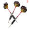 Professional Tungsten Steel Tip Darts Set, 3pcs Steel Shafts and Flights for Sports