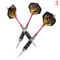 Professional Tungsten Steel Tip Darts Set, 3pcs Steel Shafts and Flights for Sports