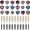 Professional Metal Darts, 18PCS Steel Tip Darts Set, 14G Copper Plated Dart Board Needles