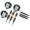 Professional Soft Tip Darts Set, 3pcs Black Darts for Electronic Dartboards, Indoor Family Games