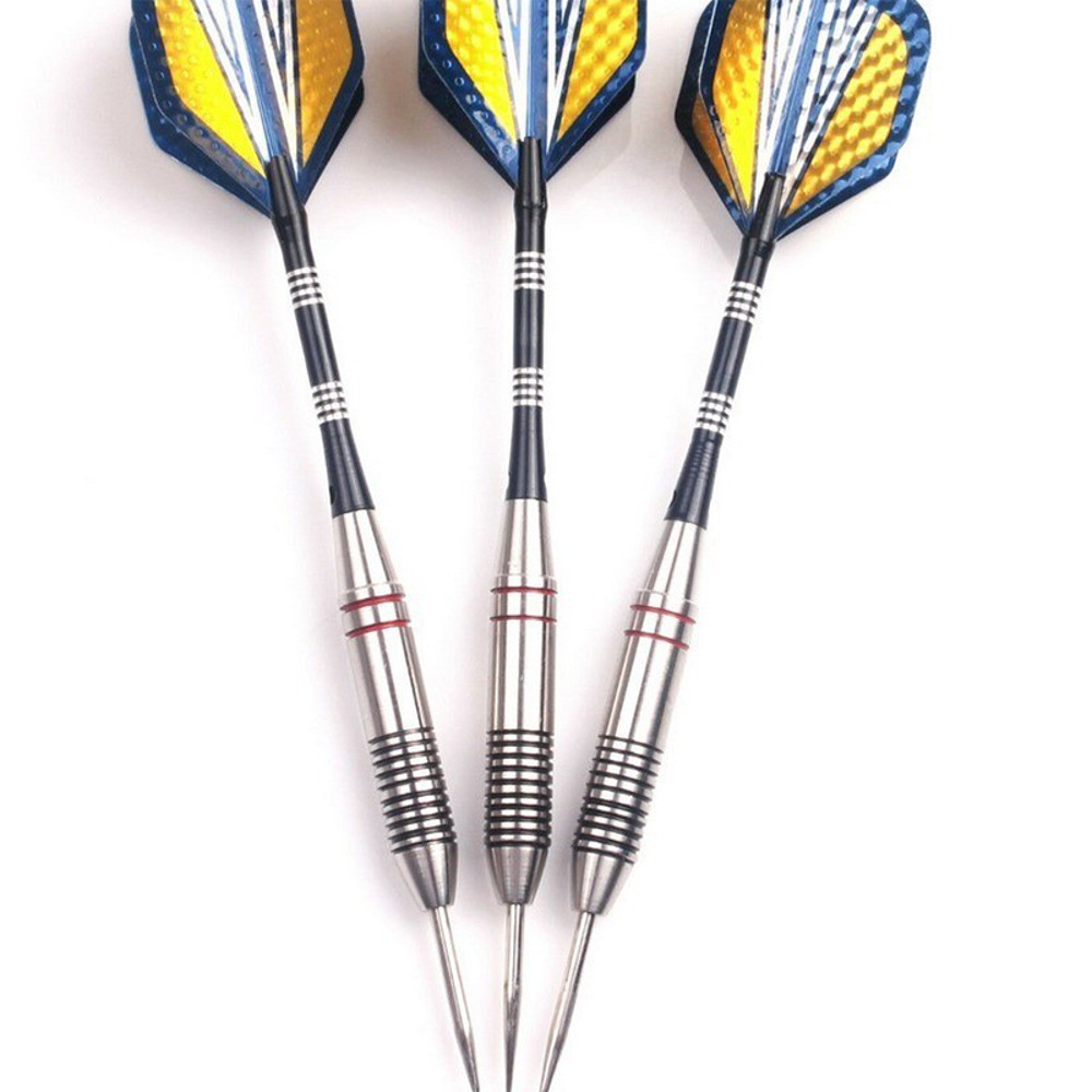 Professional Steel Tip Darts Set, Aluminium Shafts and Flights, High Quality for Dartboard Game, 3 Pcs