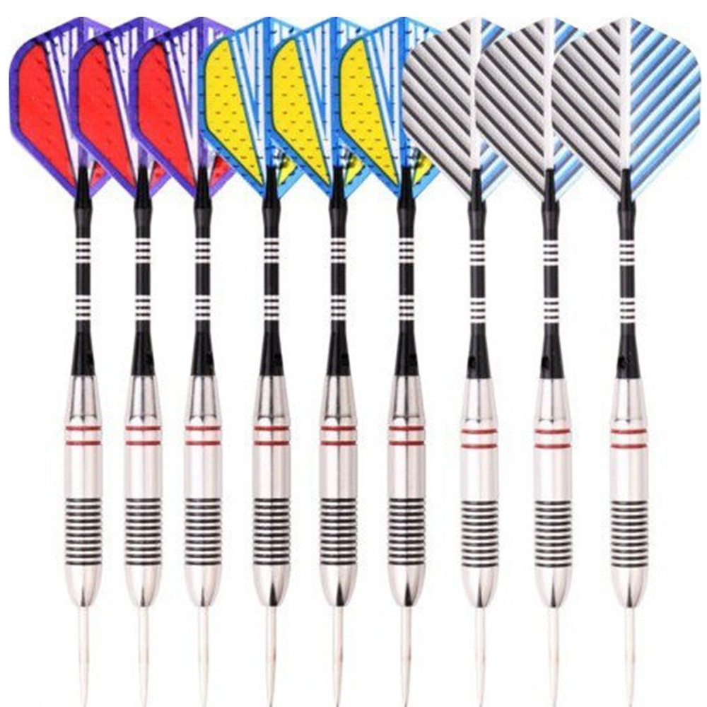Professional Steel Tip Darts Set, Aluminium Shafts and Flights, High Quality for Dartboard Game, 3 Pcs