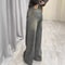 Vintage Distressed Wide Leg Jeans, Womens Loose Fit Slimming Trousers, Draped Versatile Trailing Style, Spring Summer