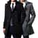 Mens Winter Woolen Trench Coat British Style Double Breasted Slimming Overcoat Medium Length 1