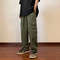 Unisex Cargo Pants, Loose Fit Streetwear, Solid Color Wide Leg Trousers, Trendy and Versatile