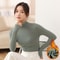 Womens Half Turtleneck Pullover Slim Black Modal Bottoming Shirt Thickened Long Sleeve Top For Autu