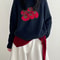 Autumn New Soft Pullover Tomato Pattern Knitted Sweater Loose Round Neck 7