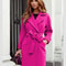 Street Style Women's Winter Coat, Knot Splicing Design, Cotton Wool Blend Tops, Ladies Outwear