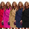 Street Style Women's Winter Coat, Knot Splicing Design, Cotton Wool Blend Tops, Ladies Outwear