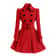 Women Vintage Double Breasted Coats Classic Long Trench With Belt Autumn Winter Slim Overcoat 3