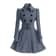 Women Vintage Double Breasted Coats Classic Long Trench With Belt Autumn Winter Slim Overcoat 9