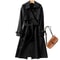 Elegant Style, Street wear Jackets for Women, Double Breasted Medium Length Trench Coats