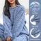 Soft Coral Velvet Pajamas Set For Women Warm Jacquard Lounge Wear Cozy Winter Outerwear Christmas W
