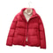 Winter Coat Womens Loose Fit Short Puffer Jacket Thickened Cotton Padding For Cold Weather 0