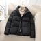 Winter Coat Womens Loose Fit Short Puffer Jacket Thickened Cotton Padding For Cold Weather 5