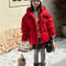 Autumn Girls Coat, Thickened Warm, Quilted Hooded Jacket, Mid Long Waist Childrens Clothing, Casual Daily Wear