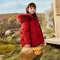 RAISE Girls Winter Jacket, Waterproof Duck Down Coat, Thick Warm Faux Fur Hooded Jacket for Kids 5-12 Years