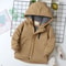 Autumn Winter Children Jacket For Boys Hooded Plus Velvet Thicken Warm Teenage Boy Outerwear Coat 4-14 Year Kids Parka