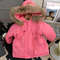 New Winter Girls Down Jacket, Fur Collar Hooded Coat, Warm Princess Outerwear for Christmas, Kids Clothes