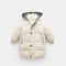 New Winter Girls Down Jacket, Fur Collar Hooded Coat, Warm Princess Outerwear for Christmas, Kids Clothes