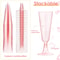 Pink Champagne Flutes 10Pcs Disposable Plastic Cups Wedding Party Supplies Birthday Bar Drinkware 5