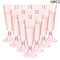 Pink Champagne Flutes 10Pcs Disposable Plastic Cups Wedding Party Supplies Birthday Bar Drinkware 6