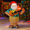 Hawaiian Santa With Guitar Home Yard Christmas Decorations Inflatable Toy Ornaments With LED Decor 0