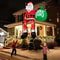 Glowing Climbing Santa Claus Christmas Inflatable LED Outdoor Home Cafe Decoration Party Yard Xmas 2