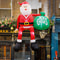 Glowing Climbing Santa Claus Christmas Inflatable LED Outdoor Home Cafe Decoration Party Yard Xmas 1