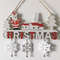 Snowman Santa Claus Christmas Letter Door Sign Wooden Pendant Handicraft Deer Home Decoration 5