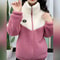 Women Jacket Thickened Lamb Fleece Overcoat Quilted Long Sleeve Topcoat Mid Length Warm Autumn Wint 4