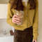 New Fashion Solid Color Knitted Cardigan Sweater, Autumn Winter Long Sleeve Buttons Sweater Coat, Elegant Casual Loose