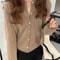New Fashion Solid Color Knitted Cardigan Sweater, Autumn Winter Long Sleeve Buttons Sweater Coat, Elegant Casual Loose