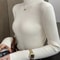 Women Long Sleeve Turtleneck Sweater, Chic Autumn Winter Knit Pullover, Solid Color Slim Casual Warm Jumper Top
