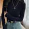 Women Long Sleeve Turtleneck Sweater, Chic Autumn Winter Knit Pullover, Solid Color Slim Casual Warm Jumper Top