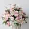 Floral Ball Customize Delphinium Rose Green Plant Leaf Wedding Decor Table Centerpiece Road Guide F 7