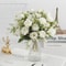 Rose Artificial Flowers Bouquet With Heads Small Bud Fake Flowers For Wedding Home Room Decor And F 3