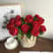 Realistic Artificial Roses Red Rose Flower Branch Fake Roses For Wedding Decor 1