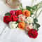 Realistic Artificial Roses Red Rose Flower Branch Fake Roses For Wedding Decor 3