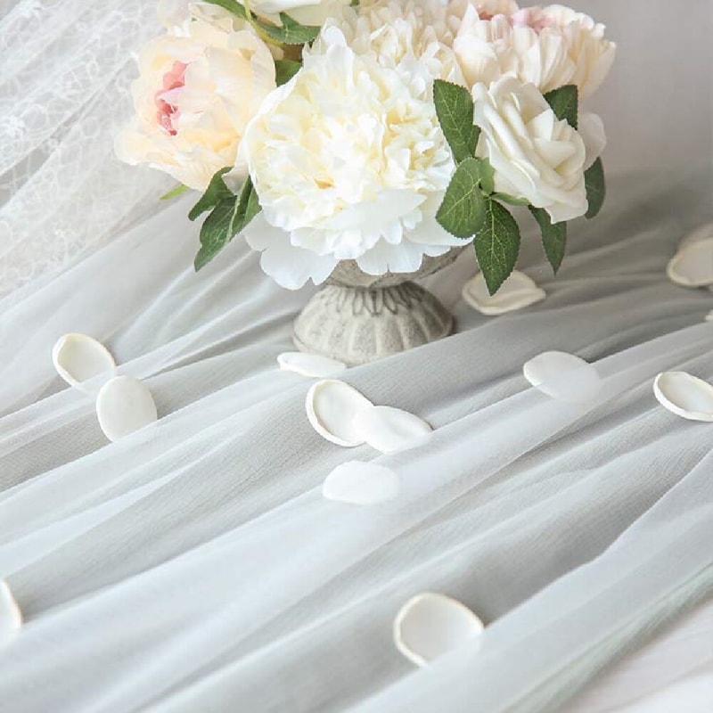 Ivory Silk Rose Petals Wedding Proposal Flower Girl Basket Aisle Runner Bridal Shower Mothers Day 5