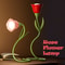 Creative Rechargeable Rose LED Desk Lamp Bendable Dimmable Flower Night Light With Brightness Memor 0
