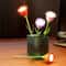 Creative Rechargeable Rose LED Desk Lamp Bendable Dimmable Flower Night Light With Brightness Memor 1