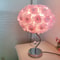 Pastoral Style Rose Table Lamp Heart Crystal Bedside Lamps Decorative Nightlight For Bedroom Room D 5