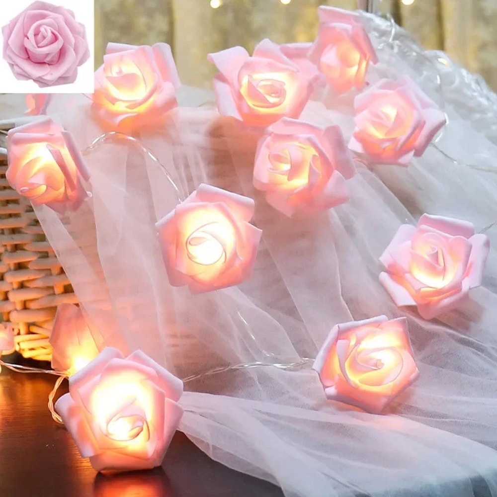LED Rose Light Decoration For Wedding Valentines Day Girl Room Small Garden Night Light Christmas F 5