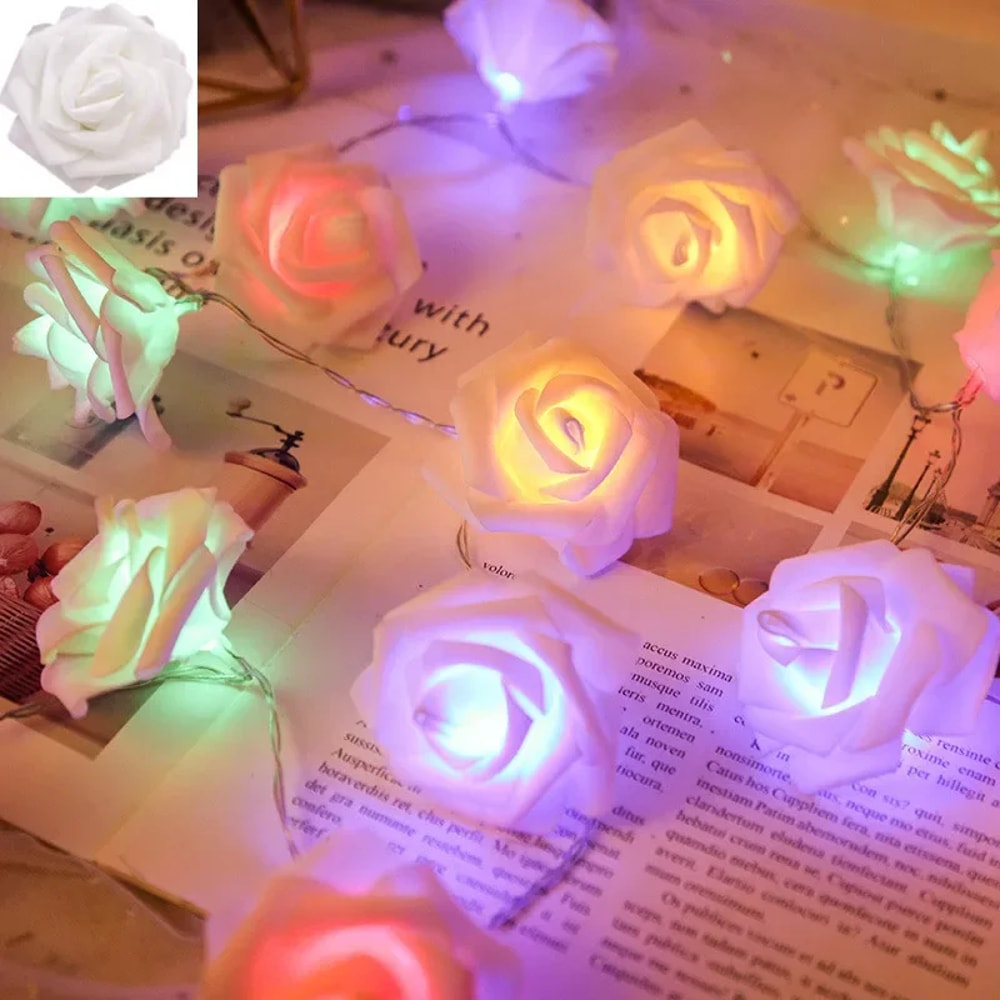 LED Rose Light Decoration For Wedding Valentines Day Girl Room Small Garden Night Light Christmas F 6