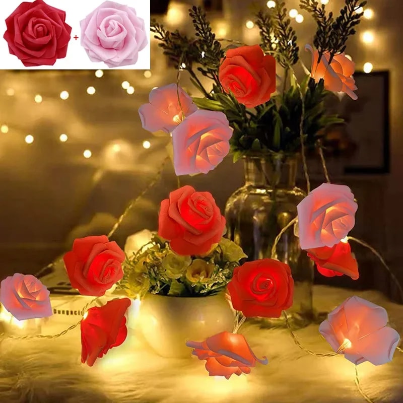 LED Rose Light Decoration For Wedding Valentines Day Girl Room Small Garden Night Light Christmas F 8