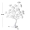 Rose Flower Tree Lights Willow Table Lamp Decor for Home Wedding Party Bonsai Tree Christmas Night Light Gift